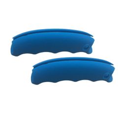 【YOSHICA】手提げ カバー 2個セット 取っ手カバー キャリー エコバッグ 鞄 便利 痛くなりにくい 持ち手 グリップ 小学生【国内検品済み】 (ブルー) [ブルー]