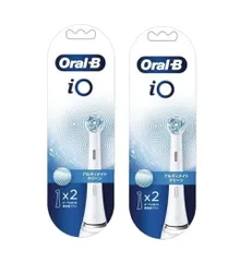 BRAUN Oral-B iOシリーズ専用替えブラシ アルティメットクリーン 2本入 WHITE 2個セット（計4本）