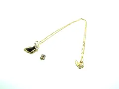 LANCEL ランセル ラインストーン ネックレス ペンダント アクセサリー レディース ゴールド系 DH2255のサムネイル