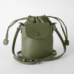 新品 ロンシャン LONGCHAMP ショルダーバッグ ル プリアージュ エクストラ XS バケットバッグ ファー
