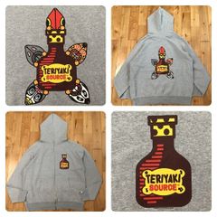 Teriyaki Alien パーカー Lサイズ a bathing ape BAPE full zip hoodie エイプ ベイプ アベイシングエイプ シャーク shark NIGO
