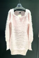 DURAS スクエアモヘヤニットワンピース