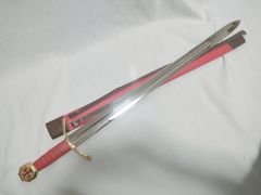 ●セール品● テンプルソード 真鍮製刀身 インド工芸剣シリーズ③ 模造刀 西洋剣