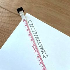 リコーダー　書き込める　マスキングテープ　シール