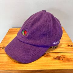 【 新品・未使用 】FRUIT OF THE ROOM フルーツオブザルーム フリース キャップ 6パネル PPバンド アジャスター 帽子 パープル バイオレット 紫 57〜59cm