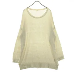 Ungrid アングリッド 長袖 ニット F アイボリー 薄手 透かし レディース 古着