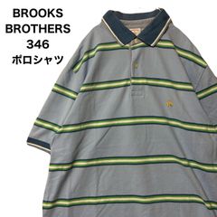 BROOKS BROTHERS  ブルックスブラザーズ　 346  ポロシャツ　 ボーダー  オリジナルフィット M