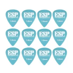 ESP イー・エス・ピー ギターピック PT-PS10(H) Sky Blue ポリアセタール ティアドロップ 1.0mm 12枚入り 耐摩耗性と滑り止め効果があり、演奏性に優れています