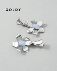 GOLDY ゴールディ メタル スィン フラワー セット ヘアー クリップ 6250201【メール便可】