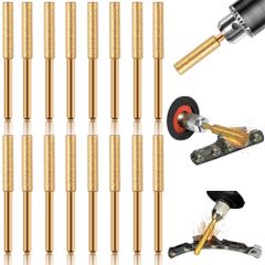 新品 軸付ダイヤモンド砥石 ダイヤモンドバー 16本セット チェーンソー研削ヘッド Φ4mm×円筒形3mmシャンク研削用ドリルビット 研磨ヤスリ工具 研磨/研削/つや出し作業に角質処理/DIY工具 研ぎやすい 研磨機 目立機 対応 先端工具 交換便利 （小型3