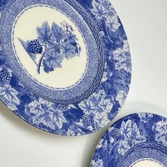 wedg wood ヴィンテージブルー1996 プレート2点　アンティーク