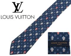 限定 レア品 ルイヴィトン ネクタイ クラヴァット ソーヴィヴィエンヌ マリーヌ LV シルク100％