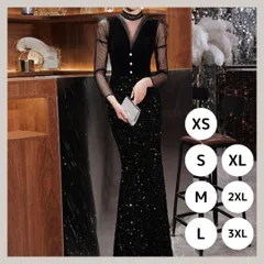 ウェディングドレス パーティードレス 結婚式 披露宴 演奏会 イブニングドレス シースルー袖 ベルベット キラキラ スパンコール Vネック