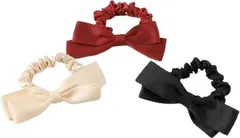 GFun 髪飾り リボン 小さめ 3個セット ヘアゴム ヘアアクセサリー 袴 卒園式 結婚式 発表会 浴衣 洋服