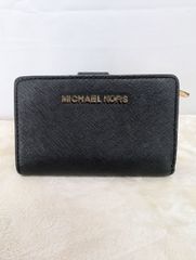 MICHAELKORS 2つ折り財布 黒 ブラック マイケルコース 財布