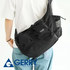 【新品】 gerry ショルダーバッグ メンズ 斜めがけ かっこいい ダブルポケット バッグ レディース 旅行バッグ 斜めがけバッグ 軽量 a4 おしゃれ ブランド ロゴ 横型 撥水 旅行 軽い 通勤 通学 レジャーバッグ ジェリー 黒