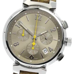 ルイ・ヴィトン LOUIS VUITTON Q1122 タンブール クロノグラフ 自動  