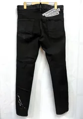 イタリア製 DSQUARED2｜ディースクエアード 5Pocket Cool Guy Jeans ペンキ加工 ブラックデニムパンツ ジーンズ
