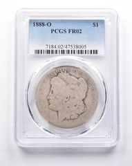 FR02 1888-O モルガン銀貨 PCGS ローボール 