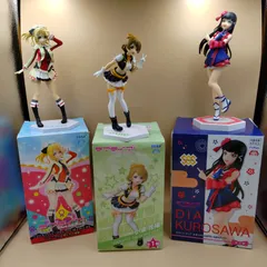 【TAKA47-15】☆ 未検品 SEGA セガ& FURYU フリュー ｢ラブライブ!&ラブライブ!サンシャイ! “ELI-それは僕たちの奇跡”・“HANAYO-No brand girls”&未熟 DREAMER-黒澤ダイヤ｣ フィギュア 3箱セット
