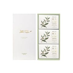 想茶石鹸 100g 3個入 化粧箱セット【3個セット】お茶屋さんが作ったお茶石けん 洗顔ソープ メイク落とし ボディウォッシュ 天然 カテキン 国産 美容成分 コラーゲン ヒアルロン酸 セラミド 防腐剤無添加 フロムS プレゼント お歳暮 お中元