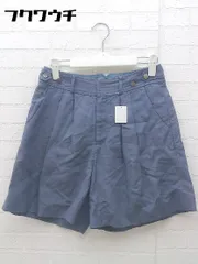 ◇ FRAMeWORK フレームワーク リネン混 ショート パンツ サイズ34 グレー系 レディース 【1002801448189】