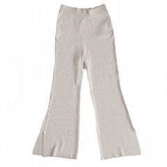アパルトモン ドゥーズィエムクラス LAppartement Slit Rib Pants スリットリブパンツ ニット イージー サイズXS レディース 【中古】