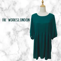 HK WORKSLONDON グリーン ワンピース　大きめサイズ　LL　大きいサイズのサムネイル