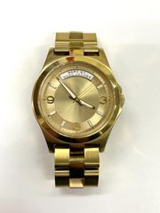 【ジャンク】 MARC BY MARC JACOBS マークバイマークジェイコブス クオーツ 腕時計 MBM3189 ゴールド 不動