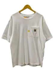 Carhartt (カーハート)  T-SHIRT ポケットTシャツ K87-M 半袖 カットソー コットン パキスタン製 L ホワイト メンズ/078