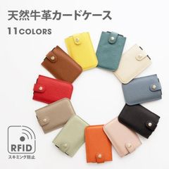 天然牛革カードケース　7枚収納　スキミング防止　ブラウン　BAG-CH103-BR