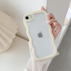 QLTYPRI iPhone 7ケース iPhone 8ケース クリア TPUカバー おしゃれ 韓国 可愛い 透明 薄型 軽量 耐衝撃 スマホケース ワイヤレス充電対応 ストラップホール付き アイフォン 7/8 ケース 4.7インチ 対応 - イエロー 0