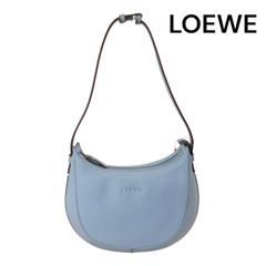 ●美品 ロエベ LOEWE ワンショルダーバッグ ハンドバッグ レザー アイスブルー レディース 5D818