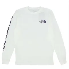 新品　特価　訳あり　ノースフェイス THE NORTH FACE  ロンT メンズ 長袖Tシャツ  袖 ブランド ロゴ  ホワイト