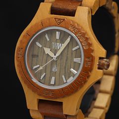 WEWOOD デイト DATE 腕時計 メンズ 電池式 電池交換済 木 - メルカリ