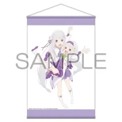 【中古】タペストリー エミリア＆幼少期エミリア ビジュアルB2タペストリー 「Re：ゼロから始める異世界生活」