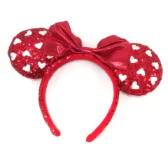【中古】アクセサリー(非金属) ミニーマウス(レッド/ハート/スパンコール) カチューシャ 「ディズニー」 東京ディズニーリゾート限定