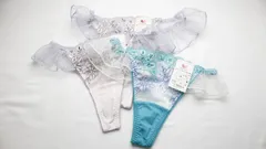 大特価まとめ売り! 新品タグ付 【３枚セット ワコール 朝の谷間、ながもち、リボンブラ。 ショーツ ビキニ ソング Tバックショーツ Wacoal M 型番：PYC400 カラー：PI/BS】