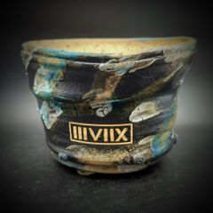 《限定モデル-正規品-》  2L 5号鉢 『Mud Army -ターコイズブルー-』ミリタリー カモフラ 【MAB-2L_2108】 IIIVIIX イーヴィックス 陶器鉢 植木鉢 観葉植物 多肉植物 アガベ 塊根植物 グラキリス 亀甲竜 エケベリア