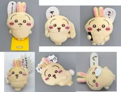 【中古】バッジ・ビンズ 全6種セット ぬいぐるみバッジ 「ちいかわマーケット ちいかわくじ ちいかわ なんか小さくてかわいいやつ うさぎだらけくじ」 E賞