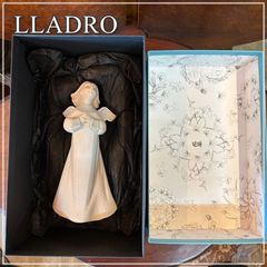 リヤドロ 天使の願い 人形 置物 箱付き LLADRO フィギュリン 陶器 オブジェ 西洋人形 リアドロ スペイン【CA0221-1】