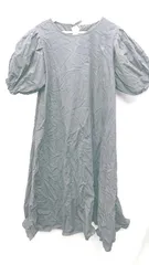 ◇ JUNOAH ジュノア 半袖 ロング丈 ワンピース サイズM ブラック レディース E  【1407180011687】