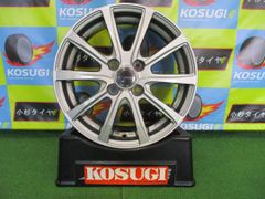 ミルアス　5.5J-15　4穴　PCD　100　+42　ノート　アクア　フィットなど　中古ホイール　4本　【Y25　大和店】