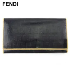 極美品 FENDI フェンディ ズッキーノ ラウンドファスナー 長財布 ブラック 22280447_1.jpg