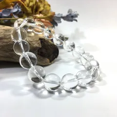 水晶　パワーストーン　ブレスレット 12mm 天然石ブレス (シンプル)　天然石ブレス　数珠ブレス メンズ・レディース 男性 女性 幸運 開運 浄化  [1]