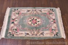 高級・皇室御用達】オリエンタルカーペット クラフトン 手刺緞通 60×95