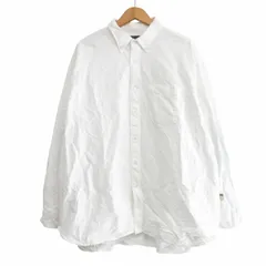 ビームスプラス BEAMS+ × エスエスズィー SSZ 22AW BD SHIRT 22F-SP020 オックスフォードボタンダウンシャツ BDシャツ マチ付き エルボーパッチ 白 ホワイト Lサイズ 0507