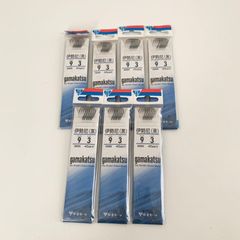 【7点セット】がまかつ 伊勢尼 黒 サイズ9ハリス3