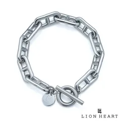ライオンハート LH-1 ヴァリアス チェーンブレスレット 変形アンカーチェーン サージカルステンレス316L シルバー チェーン ブレスレット 金属アレルギー対応 メンズ ブランド