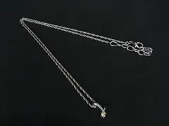■美品■ NINA RICCI ニナリッチ ラインストーン ネックレス ペンダント アクセサリー レディース シルバー系 DE7395のサムネイル